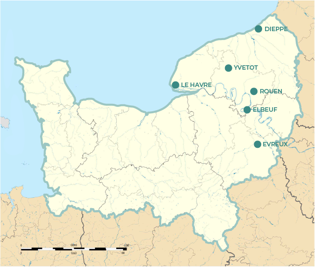 carte normandie